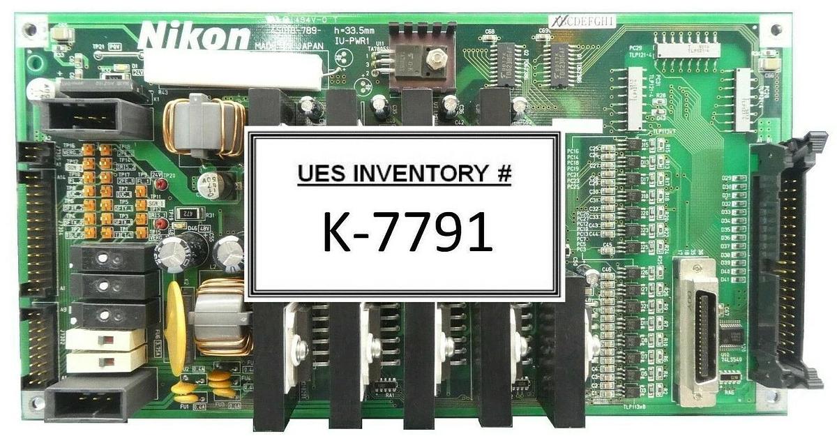 Used Nikon 4S018-789 Power Distribution PCB IU-PWR1 NSR FX-601F Working Surplus