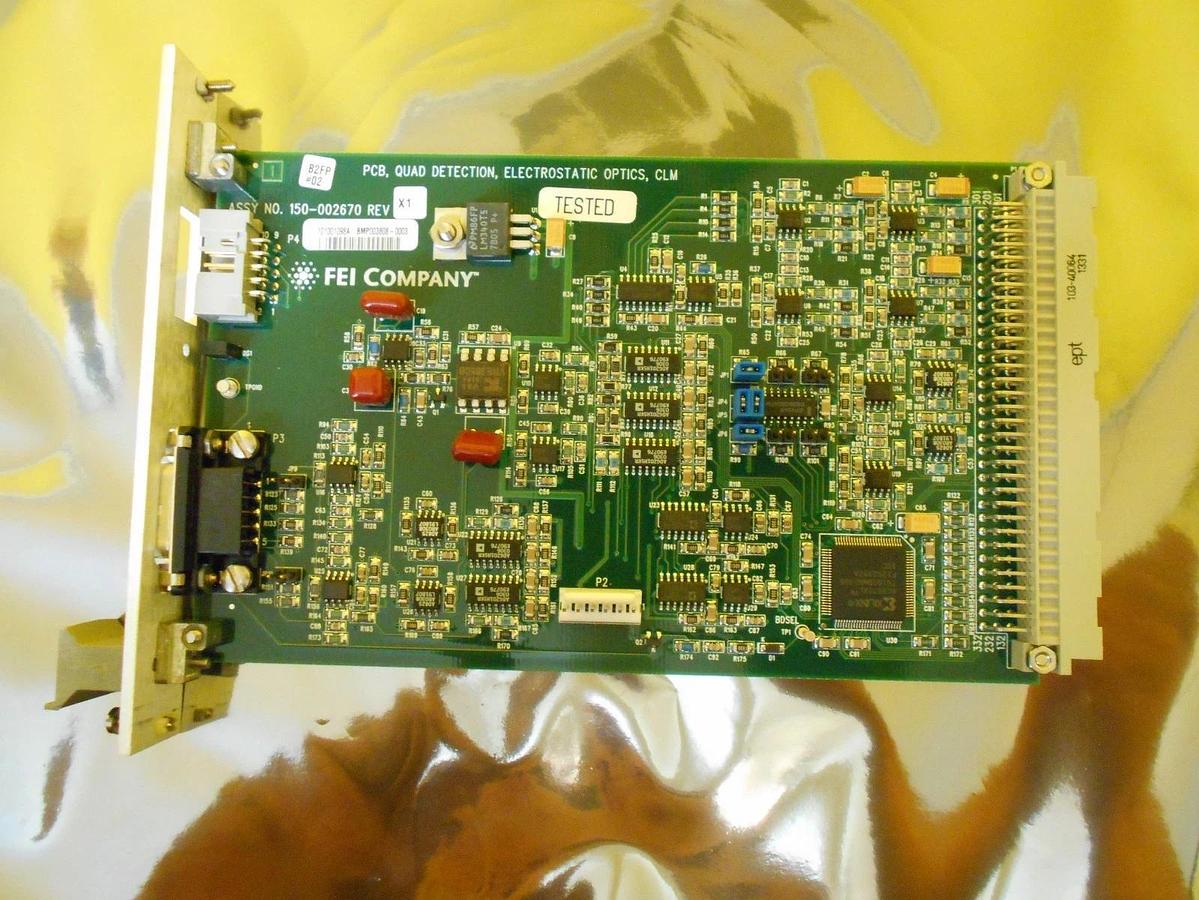 Used FEI Company 150-002670 CLM Optics Quad Detection PCB Card CLM-3D SEM EDCU Used