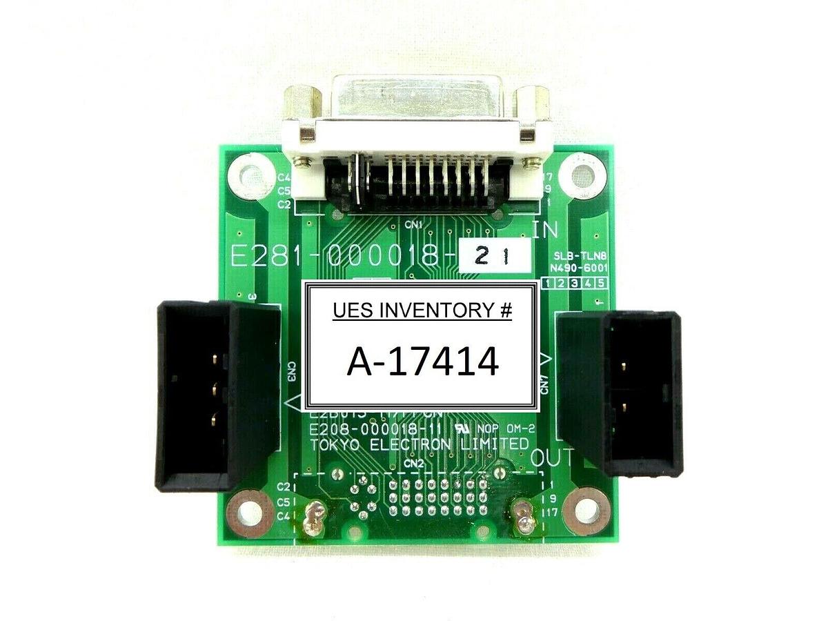 Used TEL Tokyo Electron E281-000018-21 DVI Interface PCB E2B015-11/FPCN Trias Spare