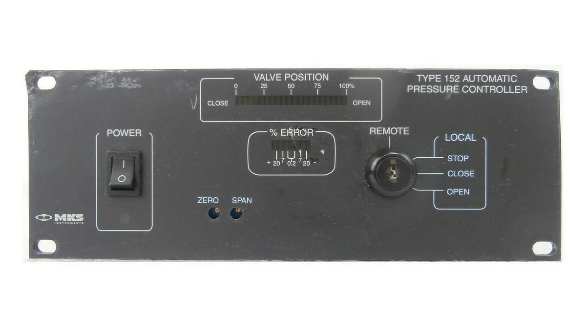 Used MKS Instruments 152H-P0 Automatic Pressure Controller Type 152 Broken Key Spare