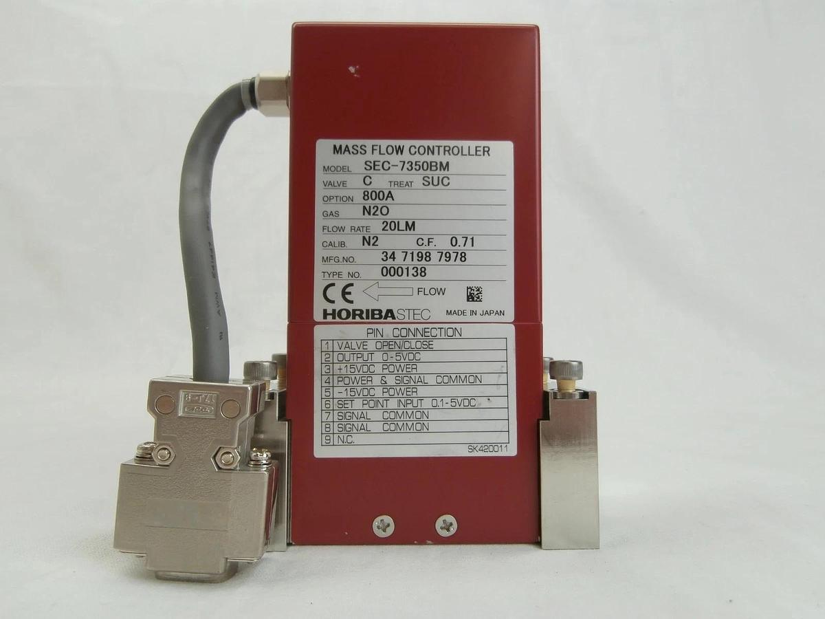 Used Horiba STEC SEC-7350BM Mass Flow Controller MFC 20 LM N2O SEC-7350 Used Working
