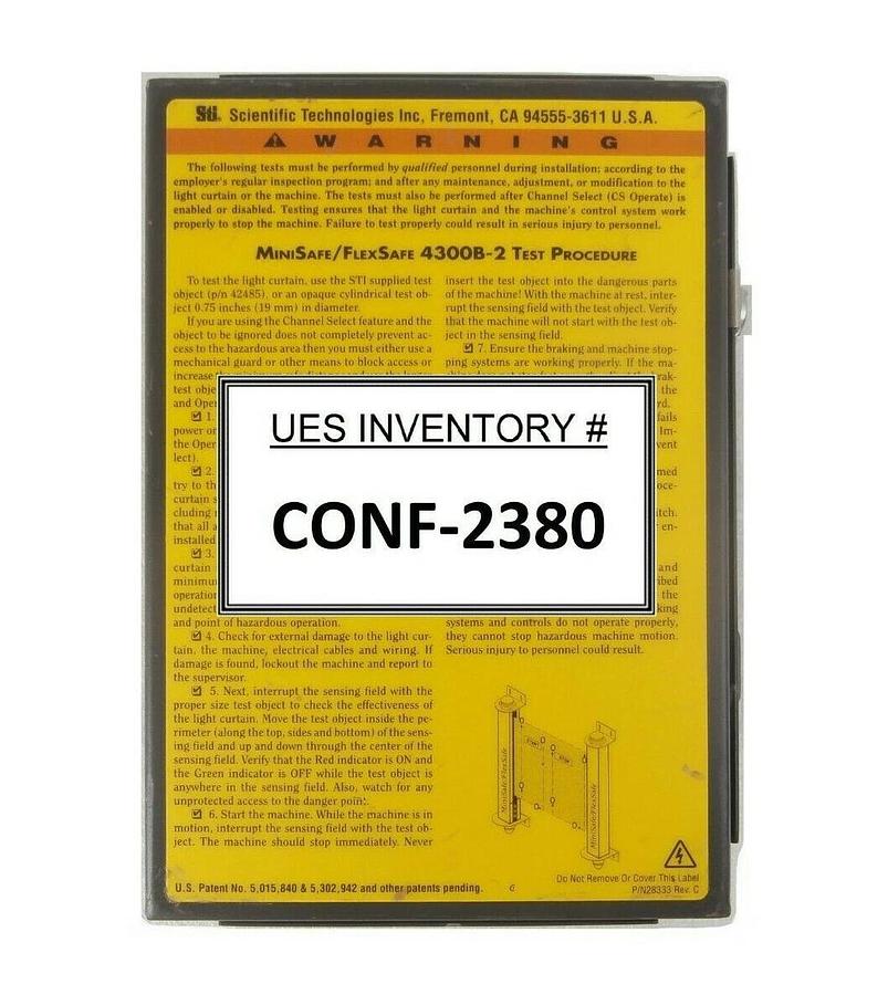 Used Sti 43268-0280 Light Curtain Controller MiniSafe-B 4300B-2 MS4328B-2 Working