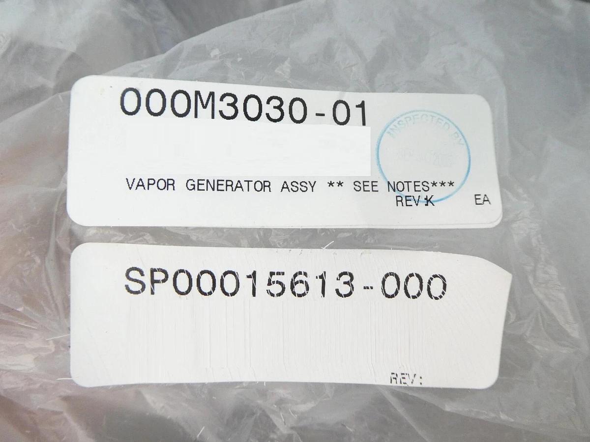 Semitool 000M3030-01 Cylinder Vapor Generator Assembly New Surplus