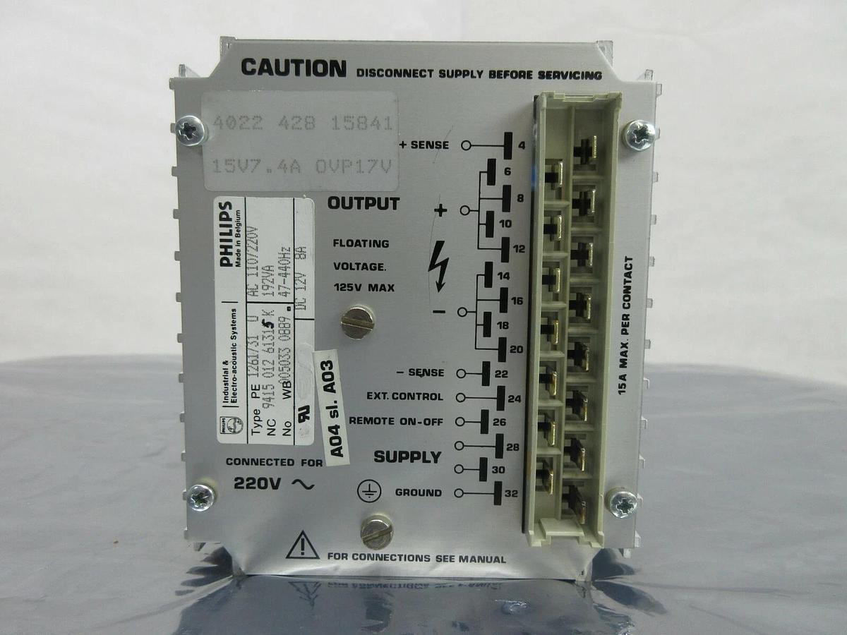 Used Philips 9415 012 61315 K Power Supply PCB Card ASML 4022.428.15841 PAS Used