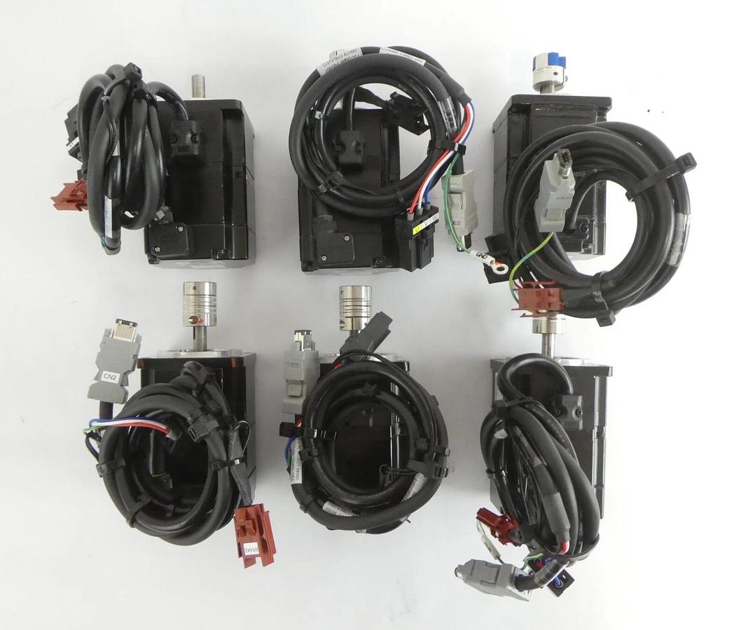 Used Yaskawa SGMPH-01AAE-YA11 SGMPH-01AAE-YA13 Servo Motor Lot of 10 Working