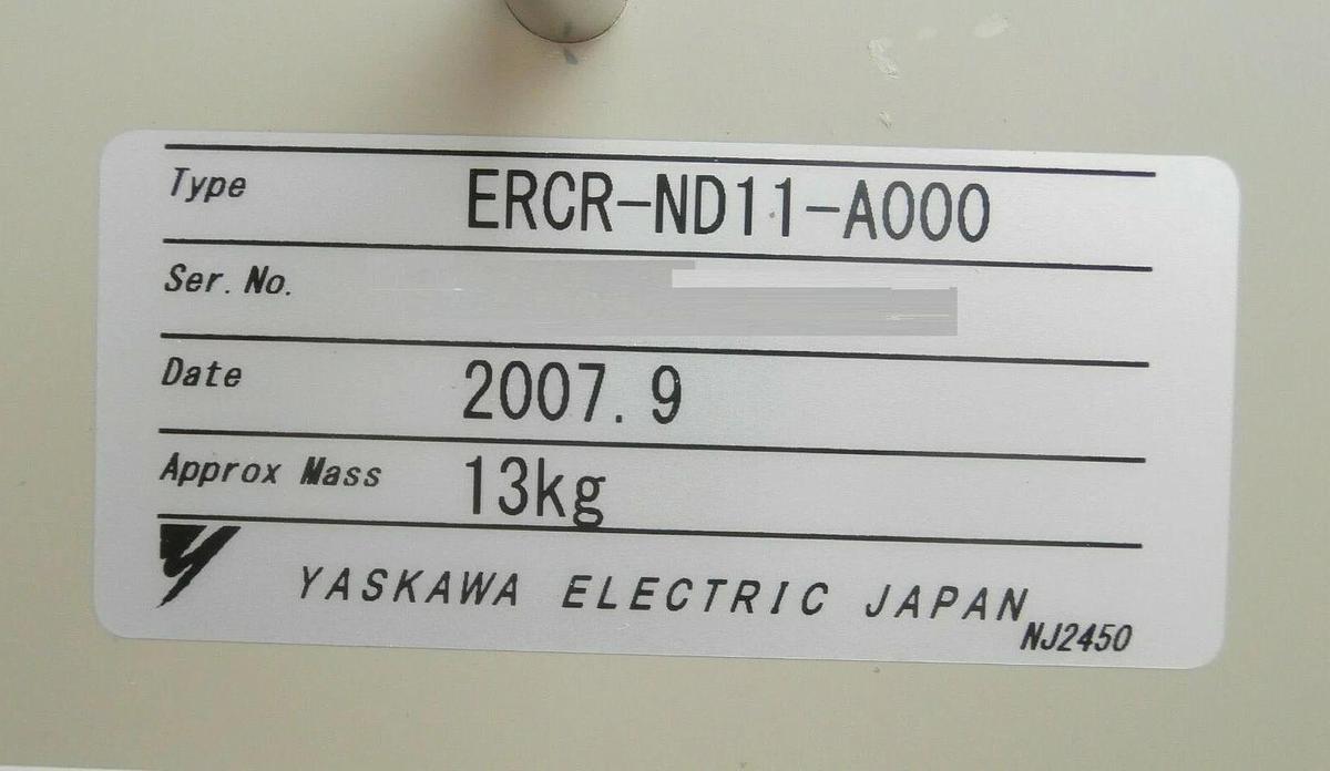 Used Yaskawa ERCR-ND11-A000 Robot Controller SGDH-08AE-SY705 Broken Switch As-Is