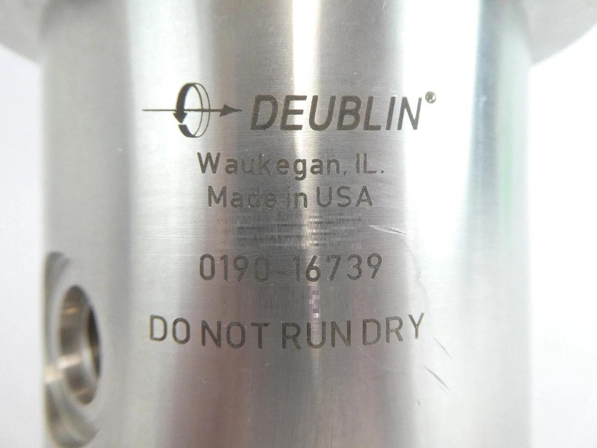 Used Deublin SP0393 Rotary Union AMAT Applied Materials 0190-16739 Working Surplus