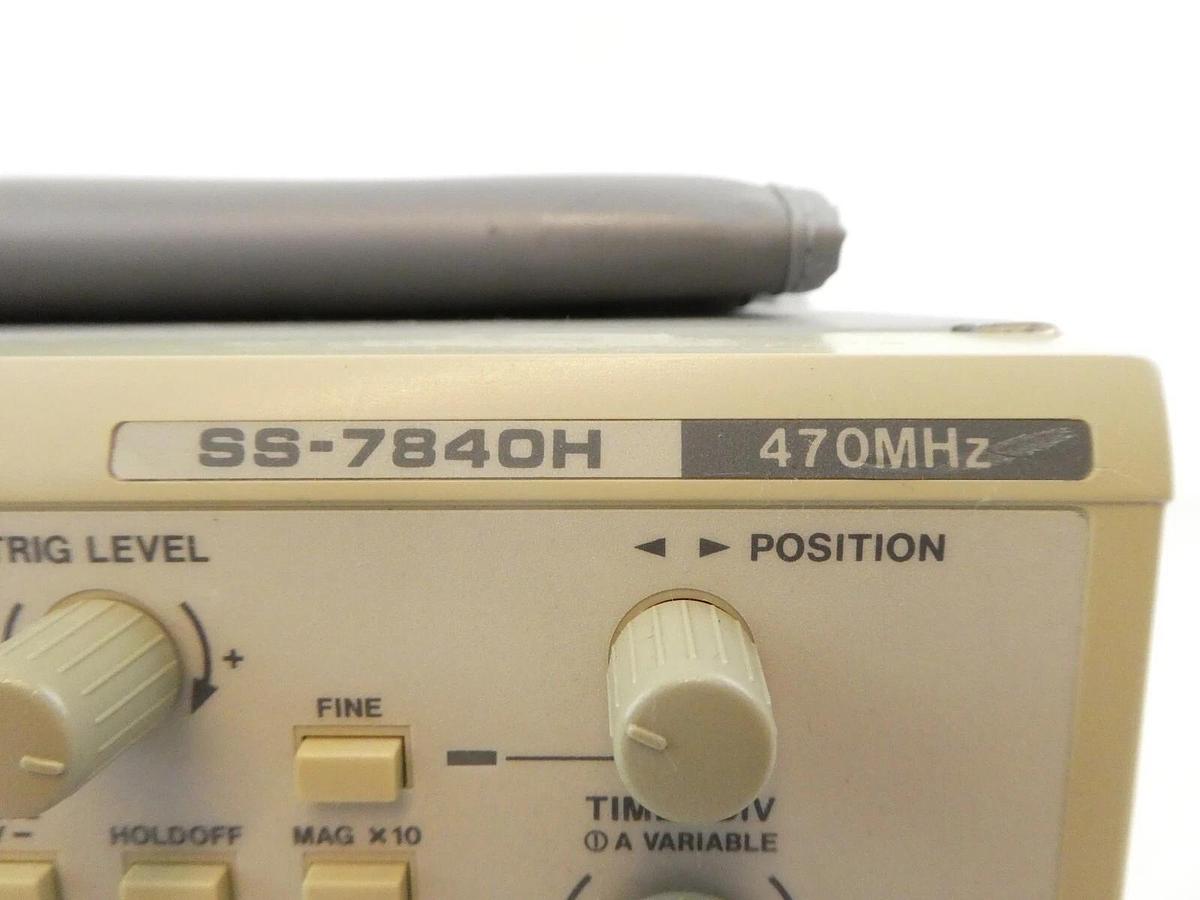 Used Iwatsu Electric SS-7840H Portable 470MHz Analog Oscilloscope No Display Spare