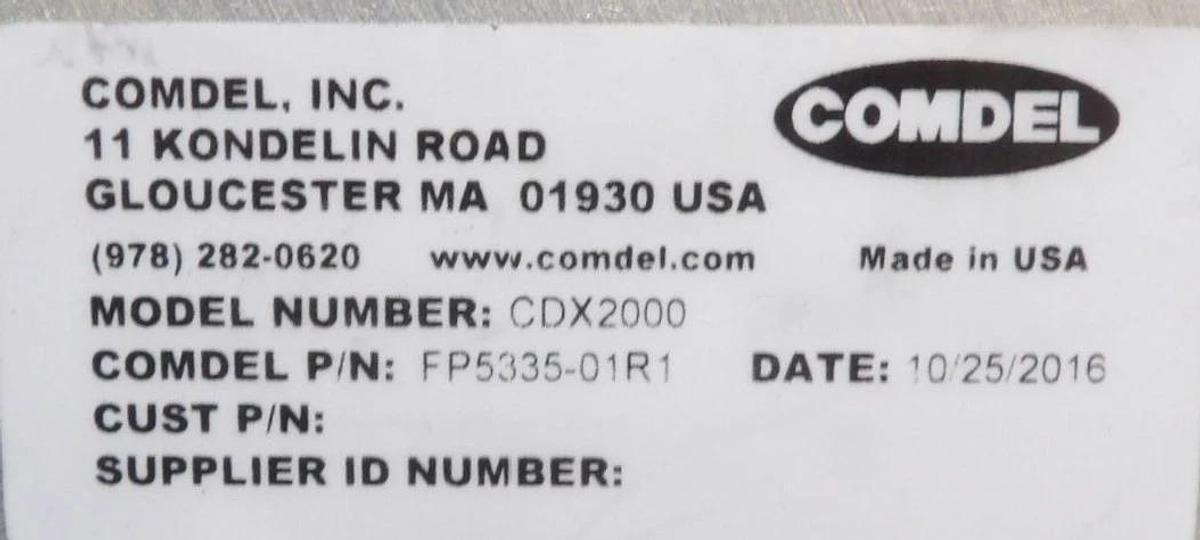 Used CDX-2000 Comdel FP5335-01R1 Mark II Dual RF Generator 13.56/2MHz Working Surplus