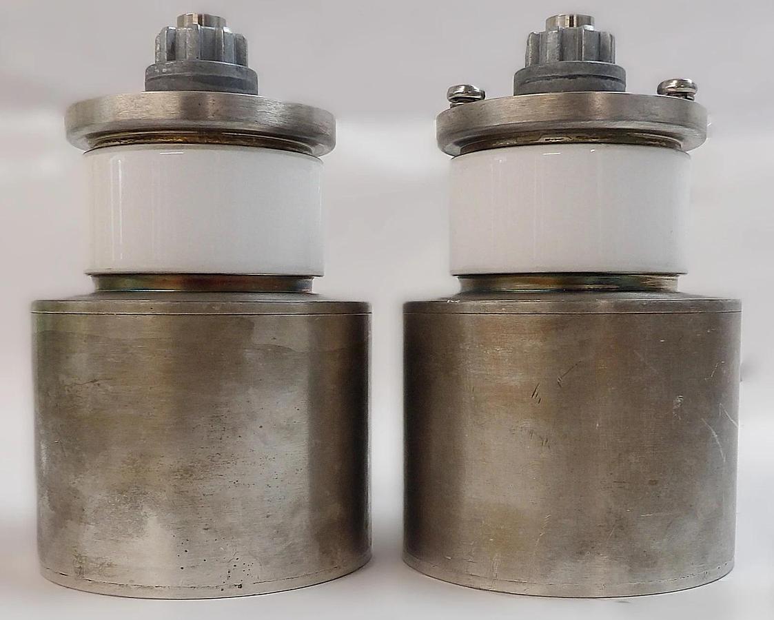 Used Meiden SCV-520M Variable Vacuum Capacitor Lot of 2 Spare