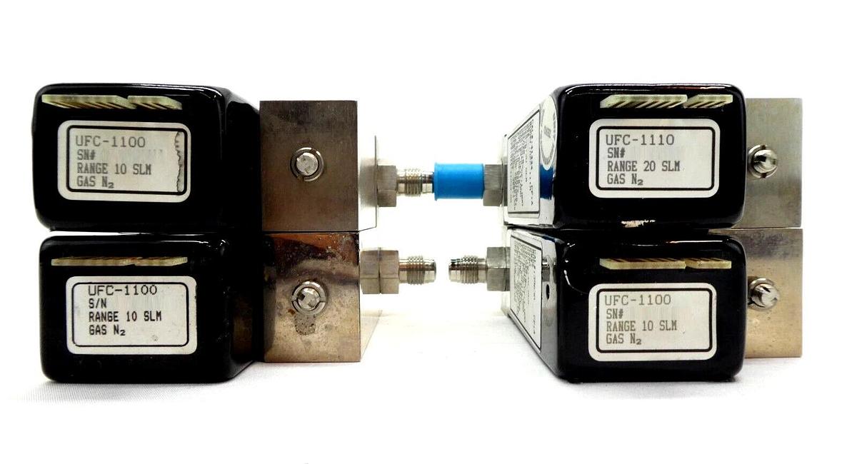 Used UNIT Instruments UFC-1100 Mass Flow Controller MFC N2 O2 Reseller Lot of 23