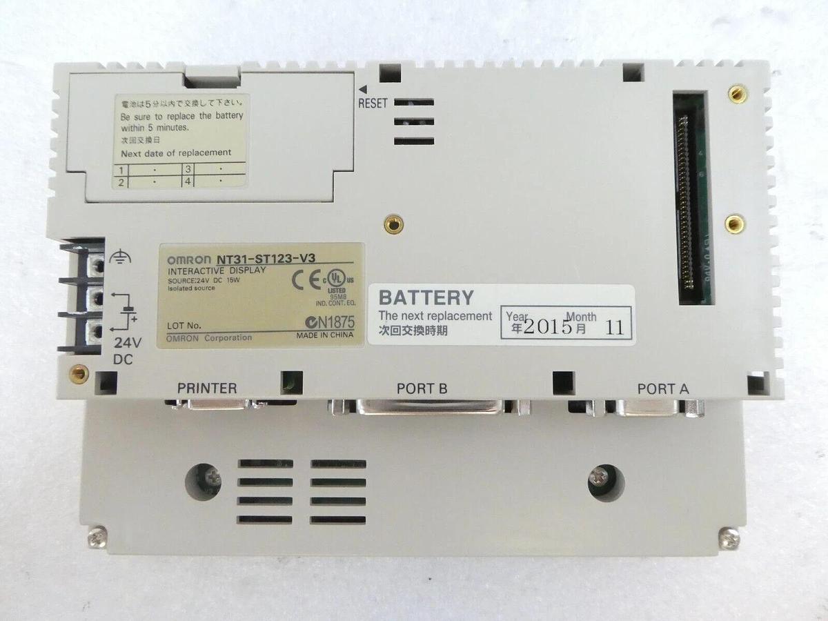 Used Omron NT31-ST123-V3 Programmable Terminal HMI Touchscreen Display Working Spare