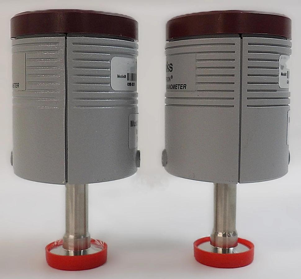Used MKS Instruments 626B-28270 Baratron Capacitance Manometer Lot of 2 Surplus