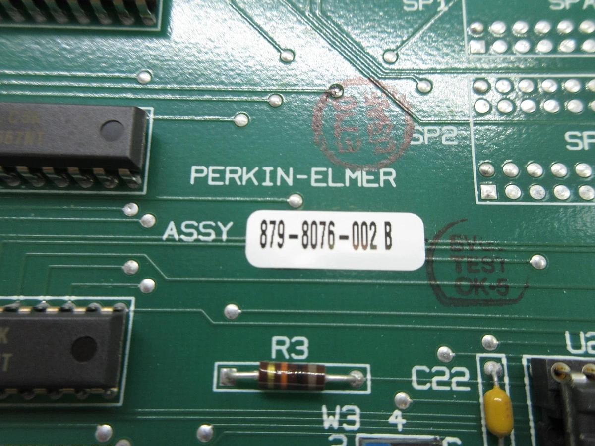 Used Perkin-Elmer 851-9993 Interface PCB Card 879-8076-002 Rev. B ASML SVG 90S Used