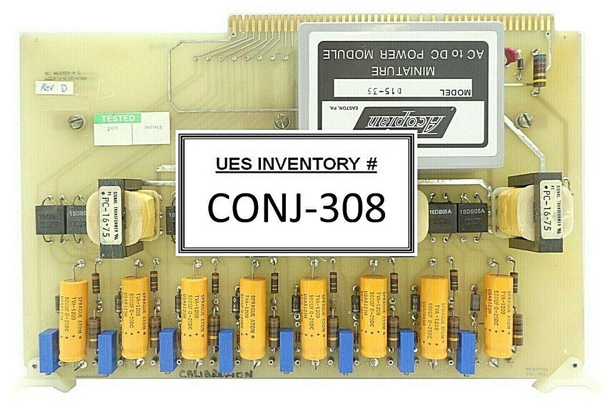 Used Varian Semiconductor VSEA D-F3104001 TC Heater Power Supply PCB Rev. D Working