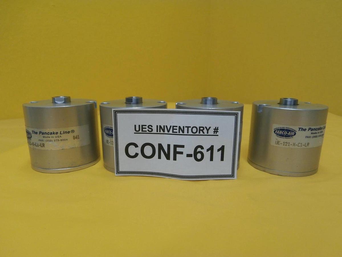 Used Fabco-Air UE-121-X-C1-LR Pin Lift Cylinder Pancake Line Reseller Lot of 4 Used