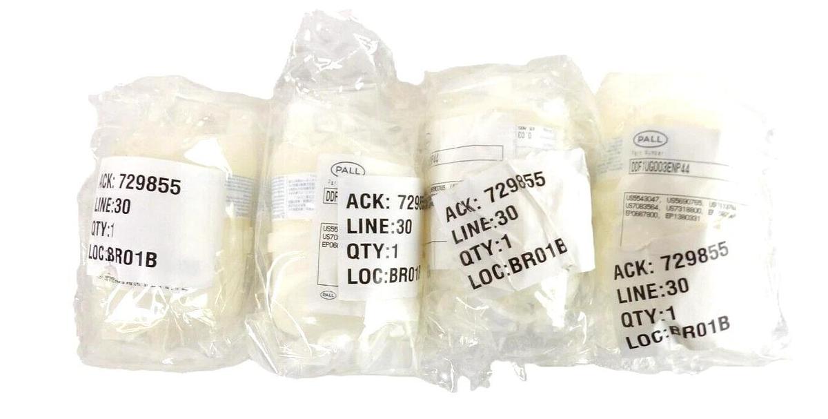 Pall Corporation DDF1UG003ENP44 Disposable Liquid Filter Lot of 4 New Surplus