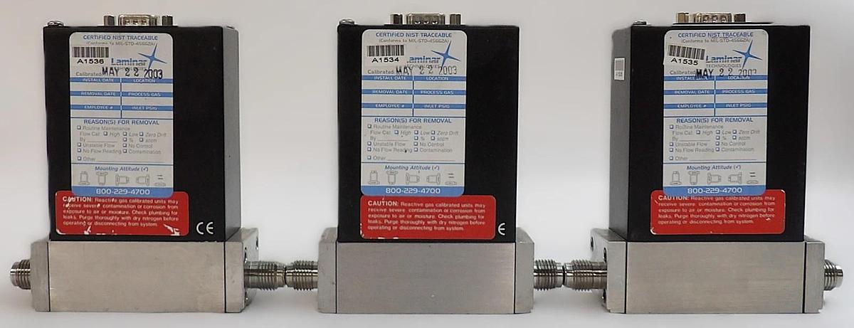 Used Tylan FC-2902MEP-T Mass Flow Controller MFC 2900 Series Lot of 3 Working