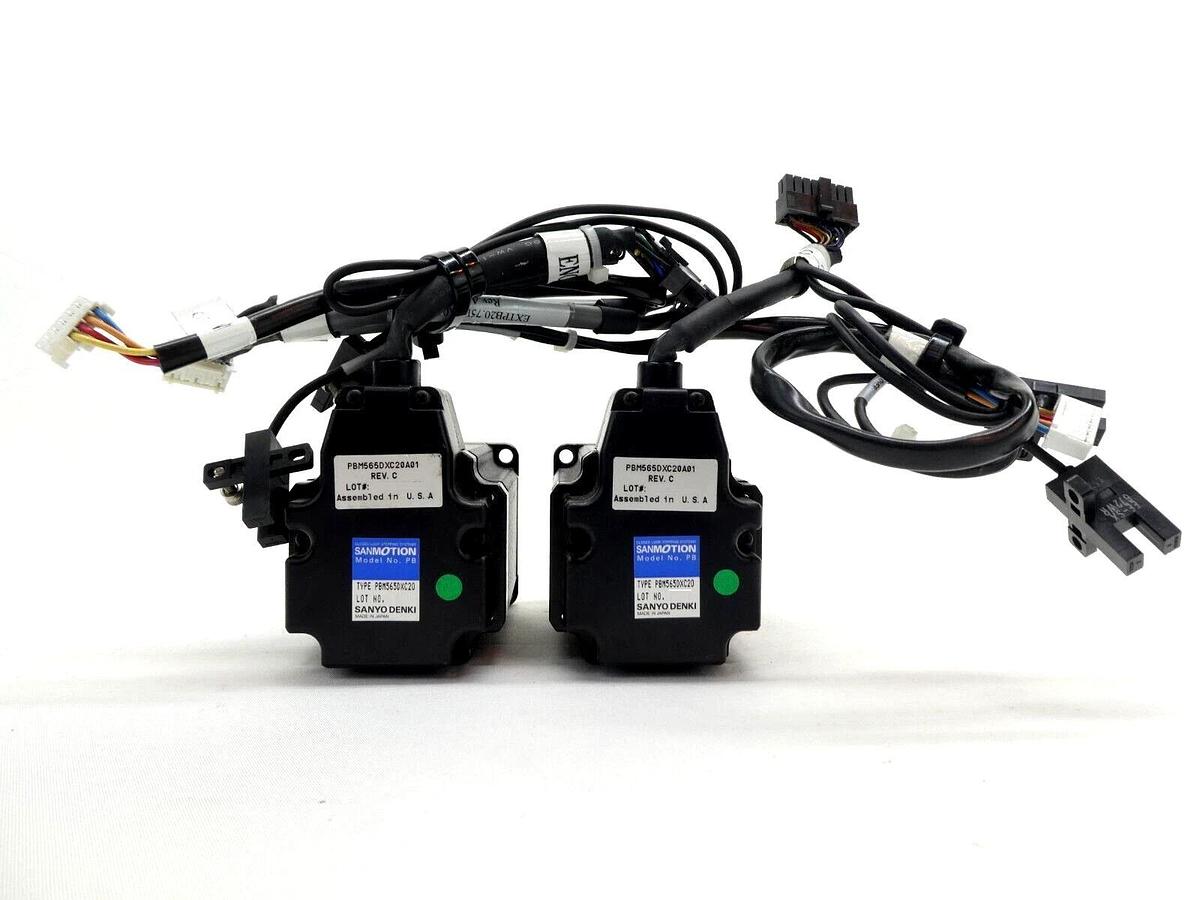 Used Sanyo Denki Stepping Servo Motor 103H7851-72B2 PM565DXC20A01 Lot of 6 Working