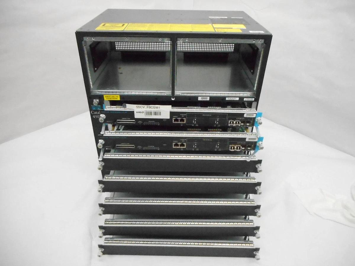 Used Cisco WS-C4507R Switch Catalyst 4500 Series WS-X4013+10GE Semiconductor Spare