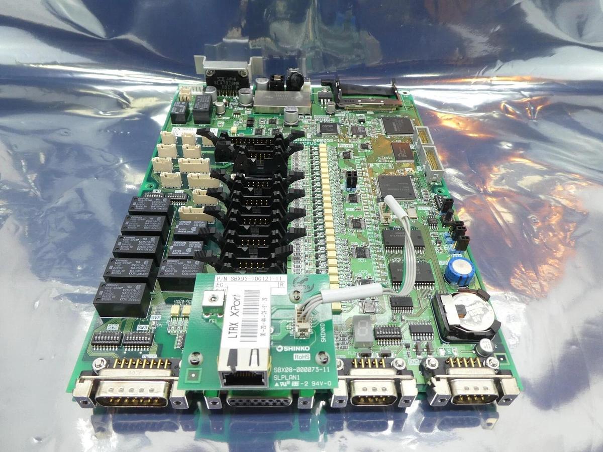 Used Shinko Electric SBX93-10097-14 SLPCPU6_R2 PCB SBX08-000052-13 SBX93-100121-11