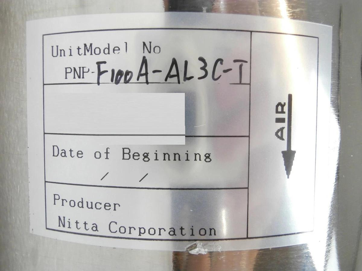 Used Nitta PNP-F100A-AL3C-T Pneumatic Manifold Tank New Surplus