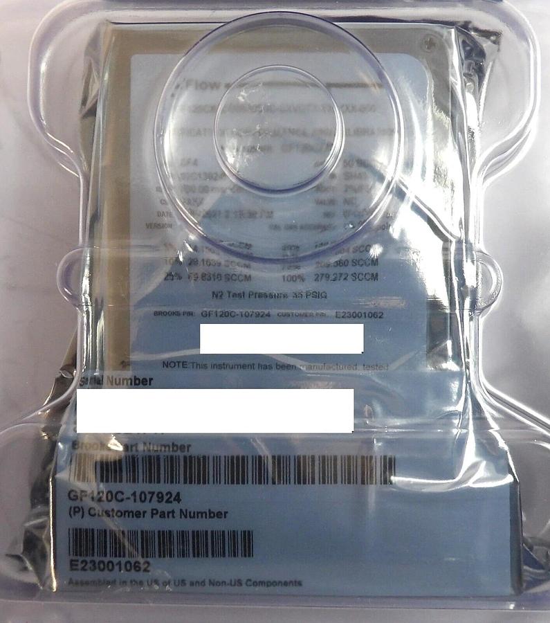 Brooks Instrument GF120C-107924 Mass Flow Controller MFC 50 SCCM CHF4 New