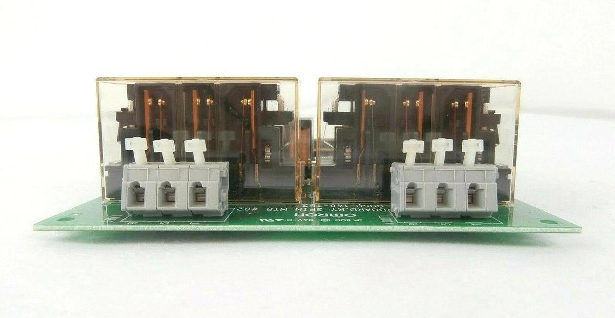 Used Omron G9SC-140-TE2 Relay Board PCB RY SPIN MTR #02 TEL Lithius Working Surplus