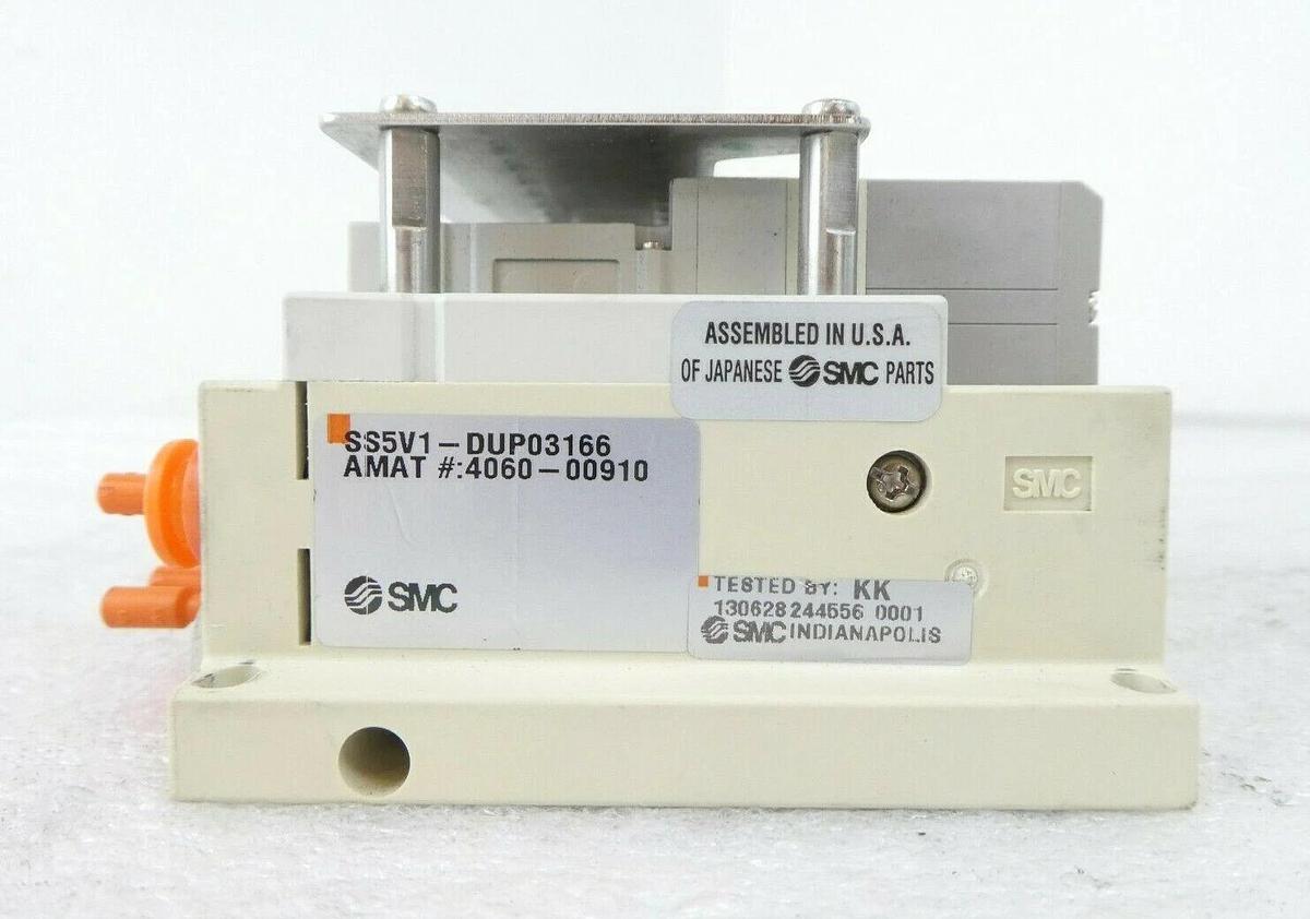 Used SMC SS5V1-DUP03166 Pneumatic Manifold AMAT Applied Materials 4060-00910 Working