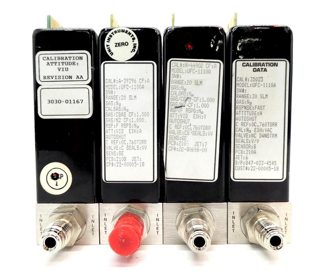 Used UNIT Instruments UFC-1100A Mass Flow Controller MFC N2 CHF3 HCl CF4 Untested