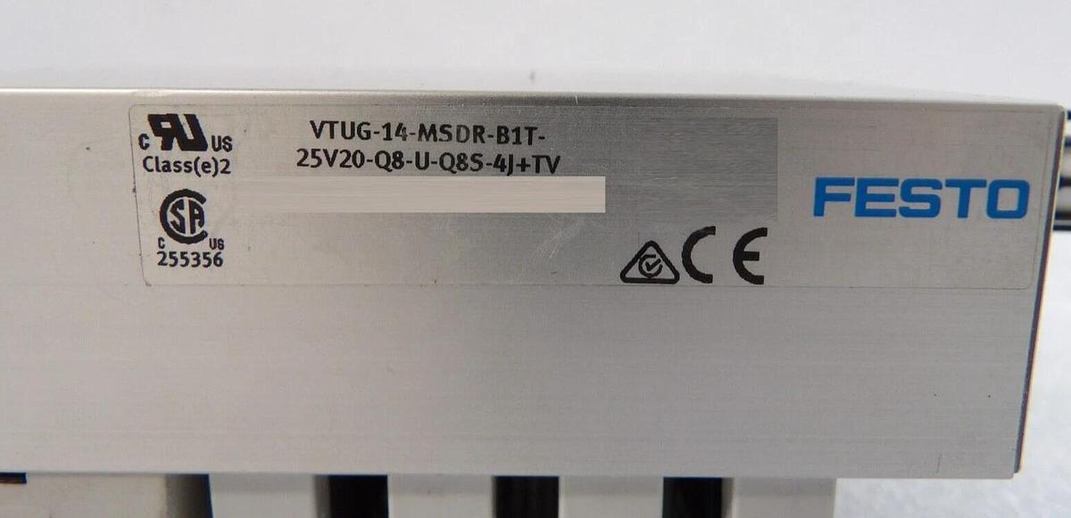 Used Festo VTUG-14-MSDR-B1T-25V20-Q8-U-Q8S-4J+TV Valve Terminal Working Surplus