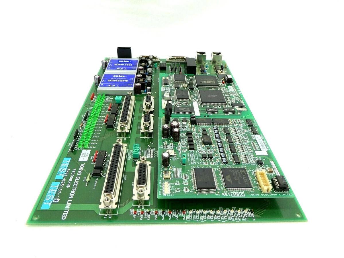 Used TEL Tokyo Electron 3M81-025137-14 Board PCB SW300B/RF Trias System Working