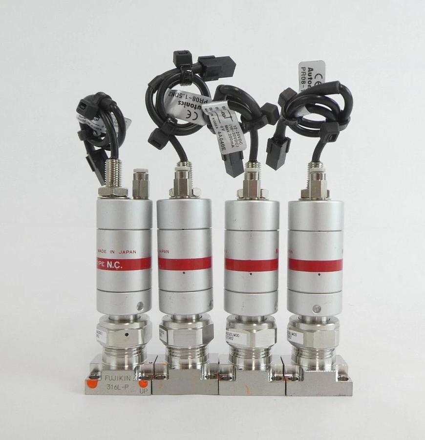 Used Fujikin 507082 507081 Diaphragm Valve 316L-P Lot of 12 Working Surplus