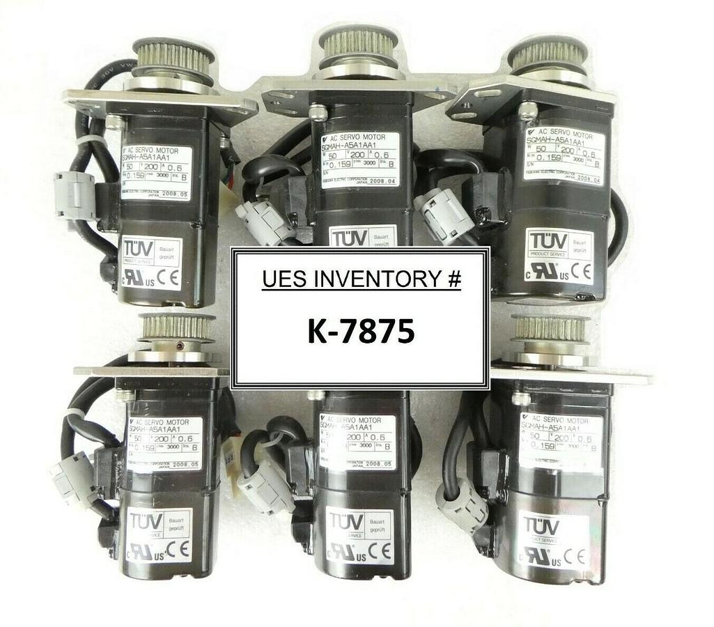 Used Yaskawa Electric SGMAH-A5A1AA1 Reseller Lot of 6 Nikon NSR FX-601F Working Spare