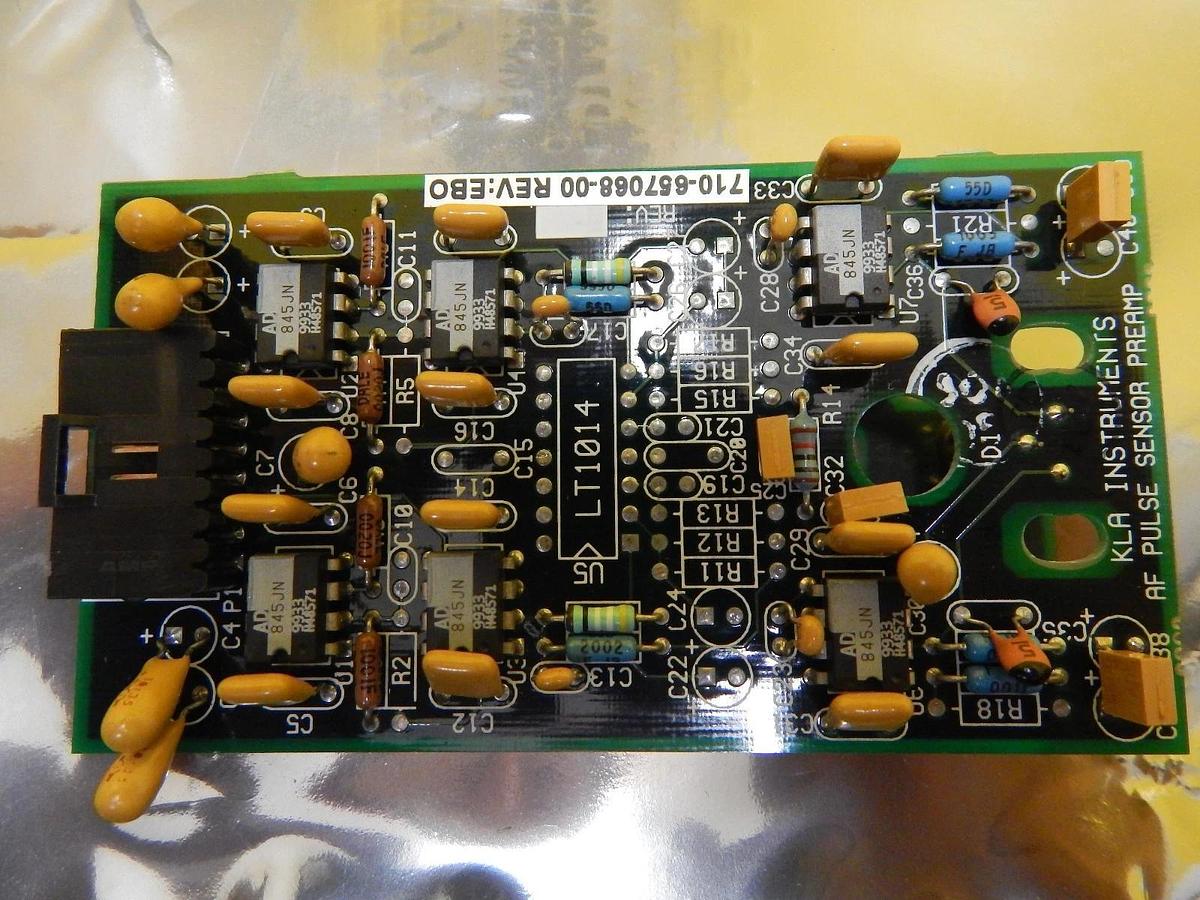 Used KLA Instruments 710-657068-00 AF Pulse Sensor Preamp Rev. EBO 2132 Used Working