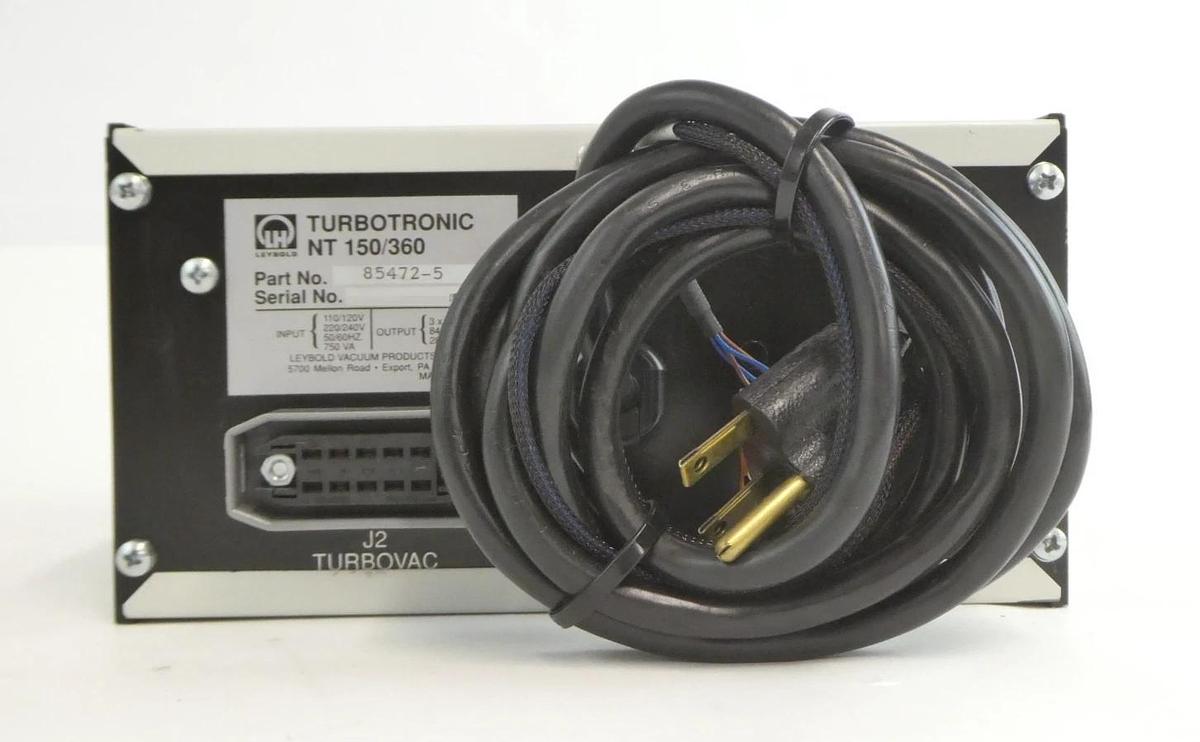 Used TURBOTRONIK NT 150/360 Leybold 85472-5 Turbomolecular Pump Controller Turbo