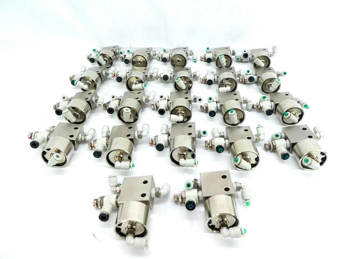 Used Koganei 31P Air-Piloted Valve TAC 34AL Operator TEL Lithius Lot of 22 Working