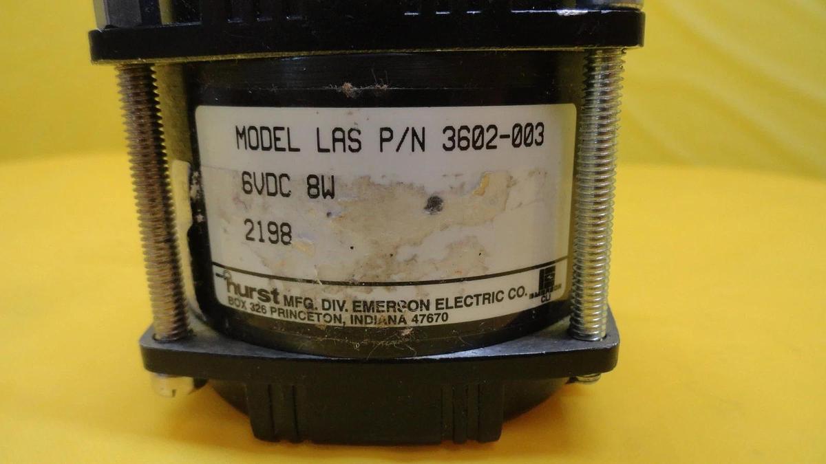 Used Hurst 3602-003 Model LAS Motor Coater Step MTI Used Working