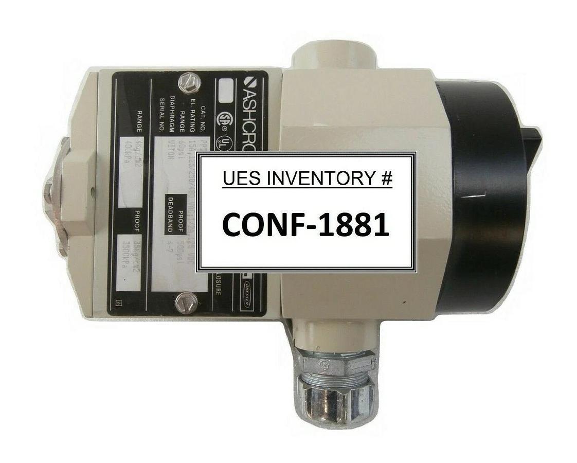 Used Ashcroft PPDN4GGV25 Pressure Switch AMAT Applied Materials 0010-00331 Working