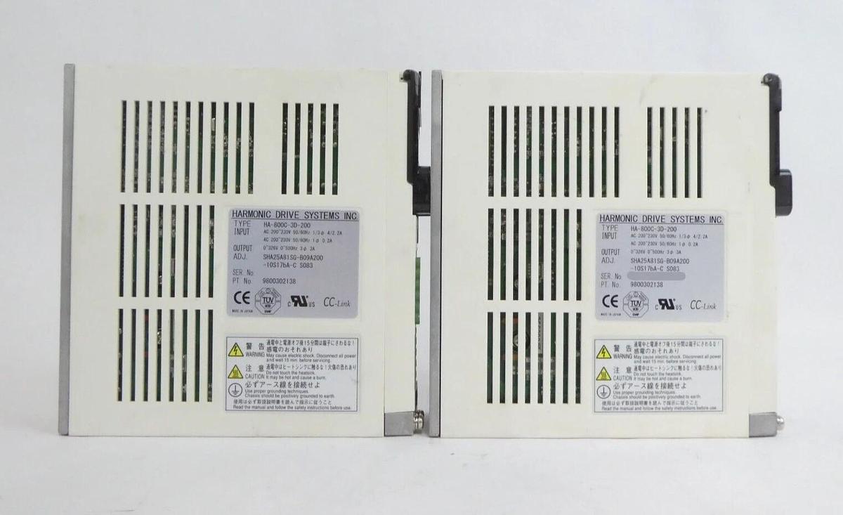 Used Harmonic Drive Systems 9800302138 Servo Drive HA-800C-3D-200 Lot of 6 Working