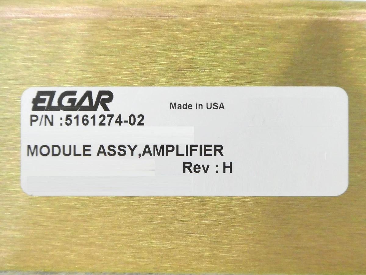 Used Elgar 5161274-02 Amplifier Module Assembly SmartWave SW5250A Working Surplus