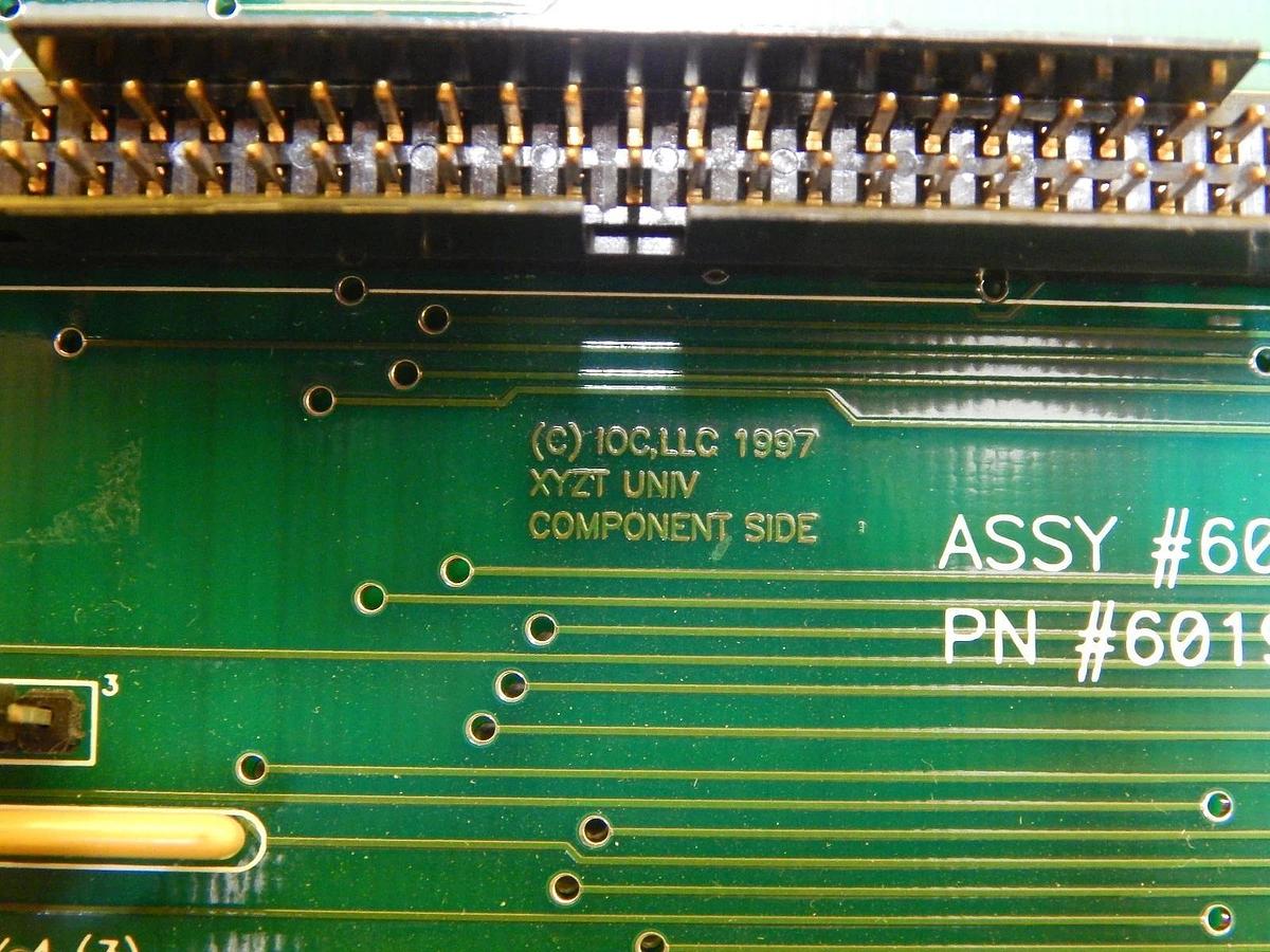 Used Irvine Optical 601999 XYZT UNIV Sensor Connector PCB 601995 Working Surplus