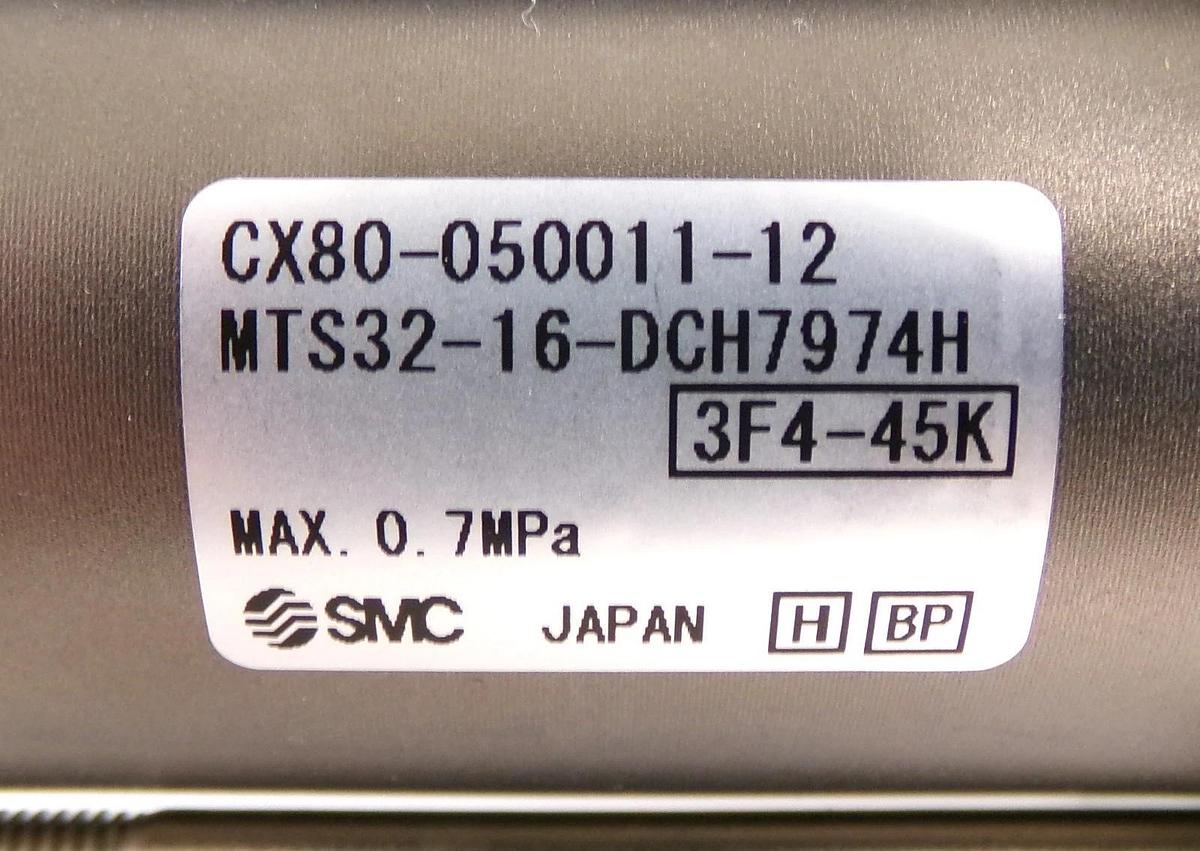 Used SMC Pneumatics MTS32-16-DCH7974H Lift Cylinder TEL CX80-050011-12 Working