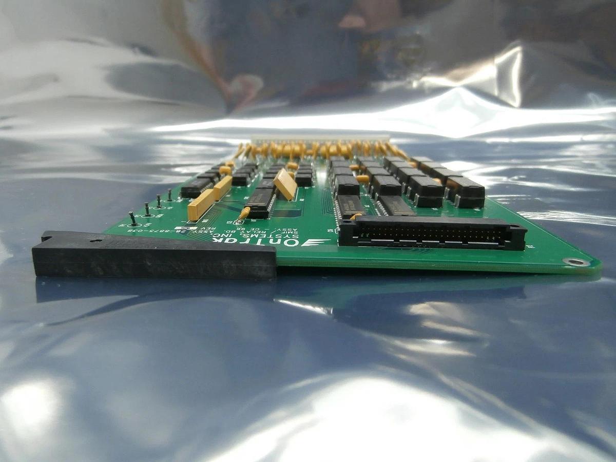 Used OnTrak Systems 28-8875-038 SMIF Relay Board PCB Card - CE 96 Used Working