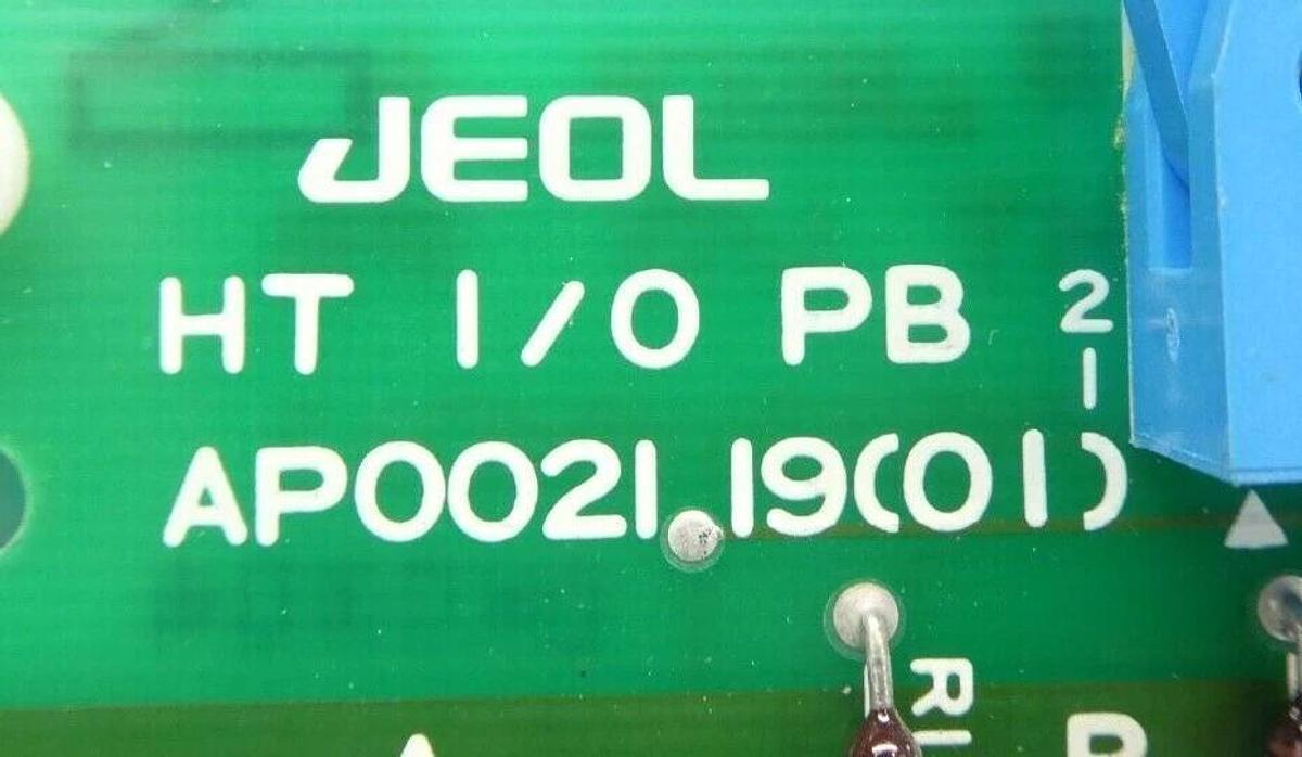 Used JEOL AP002119(01) I/O PCB Card HT I/O PB JSM-6300F SEM Working Surplus