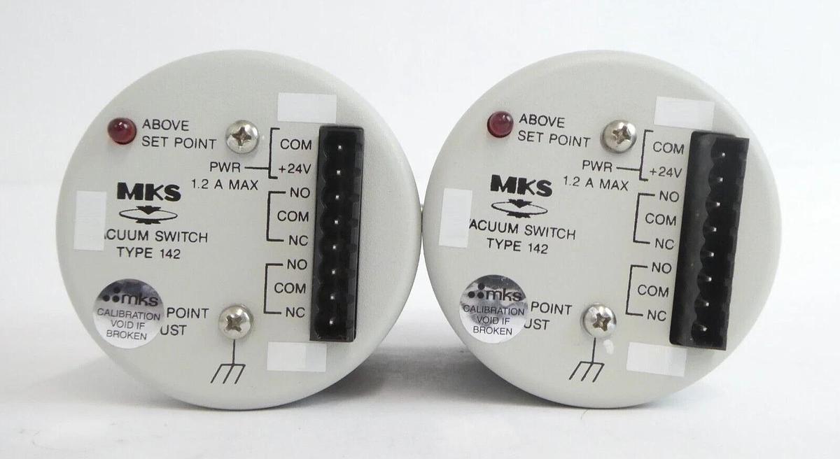 Used MKS Instruments 142A-3124 Vacuum Switch Type 142 Reseller Lot of 6 Working
