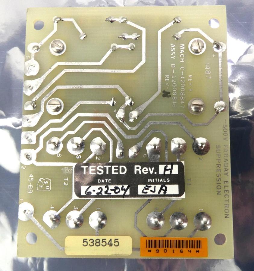 Used Varian 12008846 Faraday Electron Suppression PCB 12008847 Lot of 4 Working