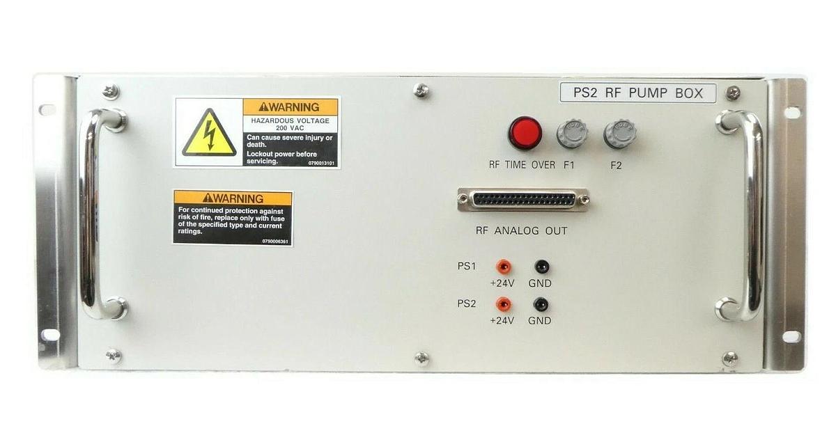 Used TEL Tokyo Electron PS2 RF Pump Box 3D81-000063-V5 2L81-050053-V1 3D81-000097-V1