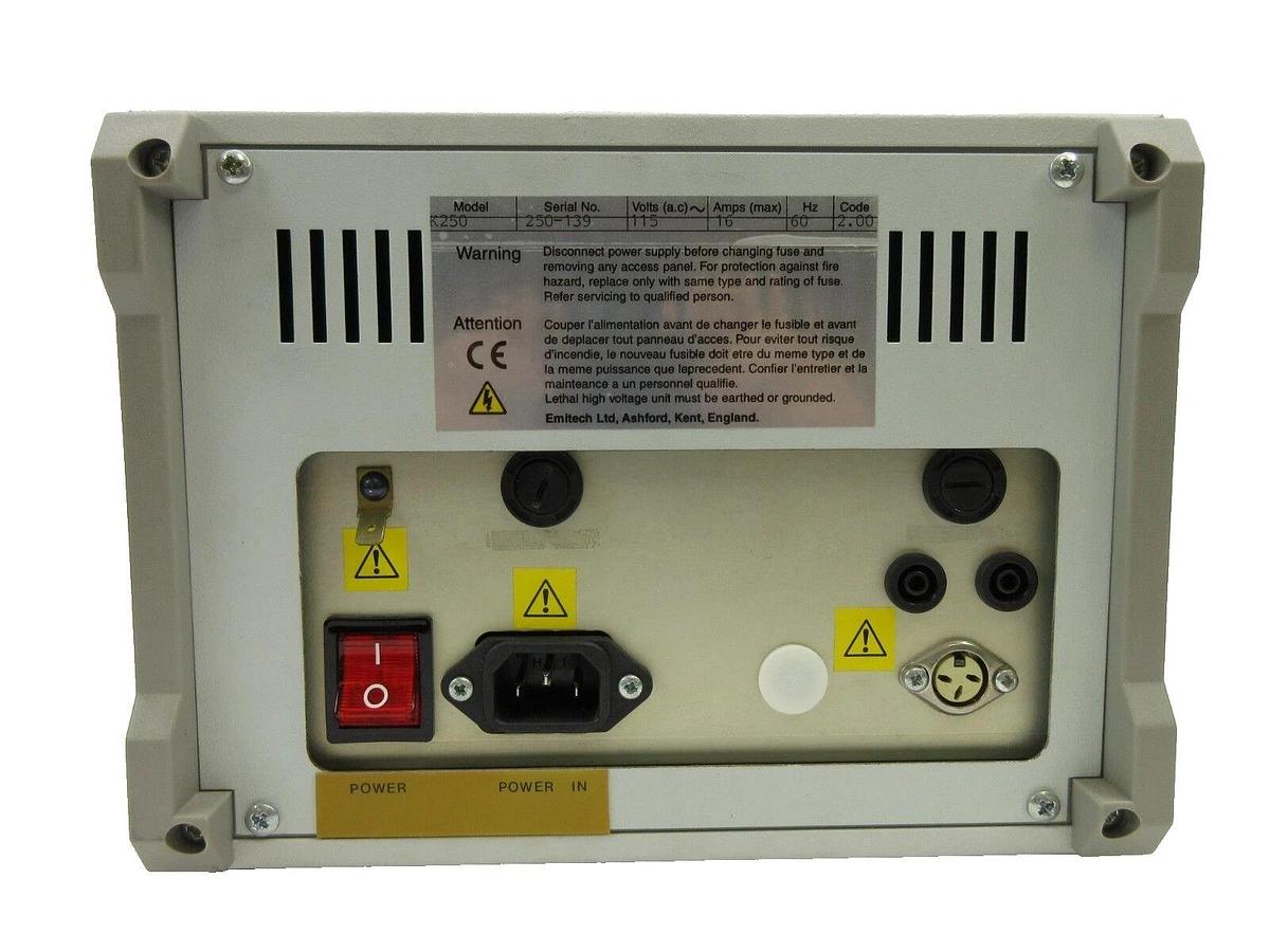 Used Quorum Technologies Emitech K250 Sputter Coater System Controller Working
