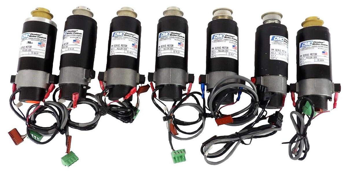 Used Cleveland Motion Controls ME2120-103E PM Servo Motor Lot of 7 Working Spare